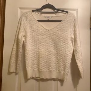 Jasper Conran textured white sweater Top